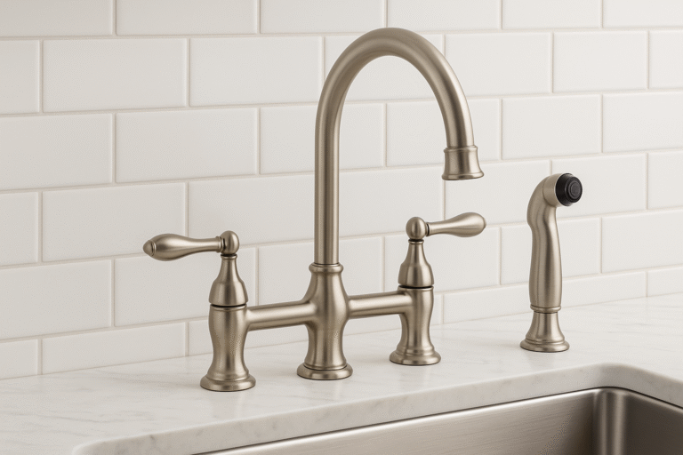 Best Two Handle Kitchen Faucet with Pull Side Sprayer