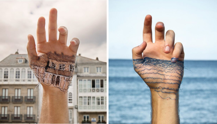 21 Powerful Emotional Photos of a Man Creating Stunning Landscape Art Stitched Into His Skin